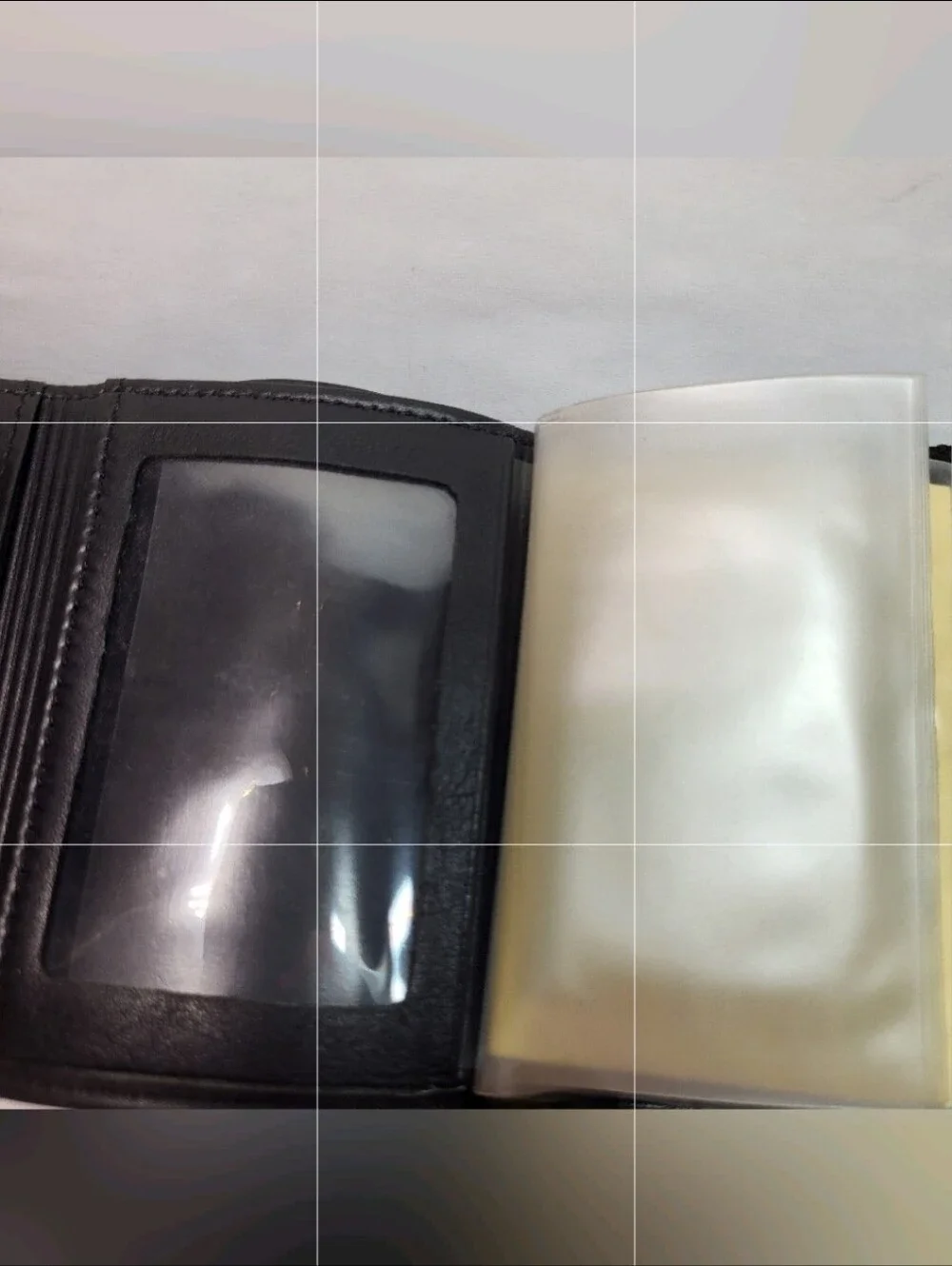 Buxton Black Leather Tri-Fold WALLET Three Fold w/ Insert Style 58980 NEW NOS